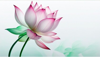 Fototapeta premium Minimalist leaf and flower wallpaper image