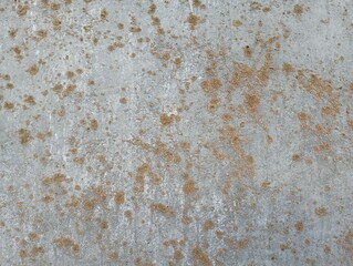 Gray concrete background with green-yellow mold on the surface. Background from concrete surface.