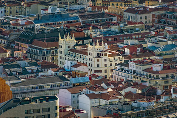 Fototapeta premium view of the city, Bilbao, Artxandako Funikularra - Funicular de Artxanda, Basque Country, Spain, Europe, September 2024