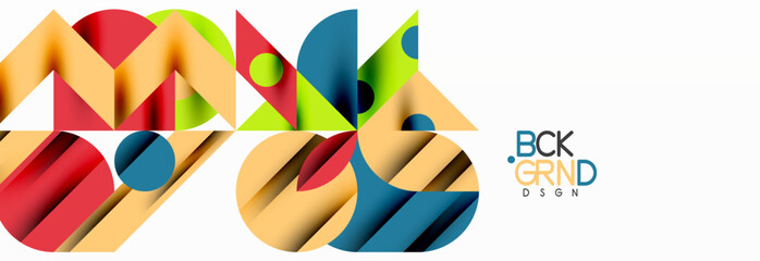 Trendy triangles lines, round elements and circles. Vector Illustration For Wallpaper, Banner, Background, Card, Book Illustration, landing page