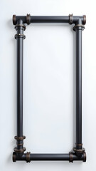 Pipe border frame copy space area