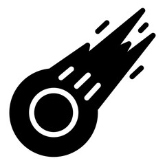 comet speed icon solid style © IdeaGrafc
