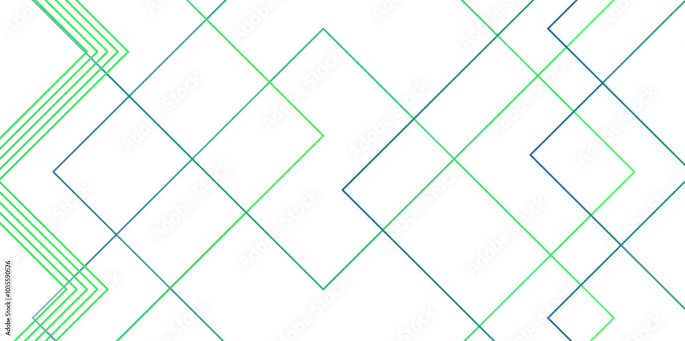 Poster Abstract geometric shapes featuring flowing lines and structured architecture concepts. Modern minimalist design with gradient line art. Technology concept with a geometric line background.