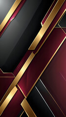 Obraz premium Abstraktion Bordeaux goldene schwarze technische Fantasie 9х16. Hintergrund für das Design 6.