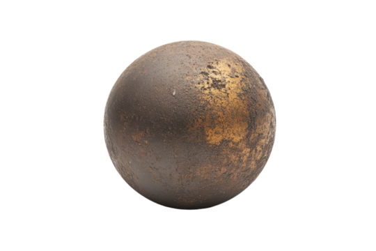 Isolated Cannonball Image on transparent Background Perfect for Sports and Motion Related Projects, Presentations, and Designs