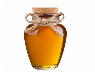 Jar of honey with cork top