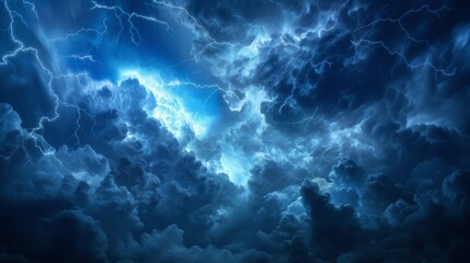 Fototapeta premium lightning dark cloud effect