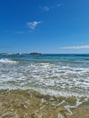 This is Sampo Beach in Gangwon-do, South Korea.