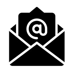 Icon Email Received With Style Glyph