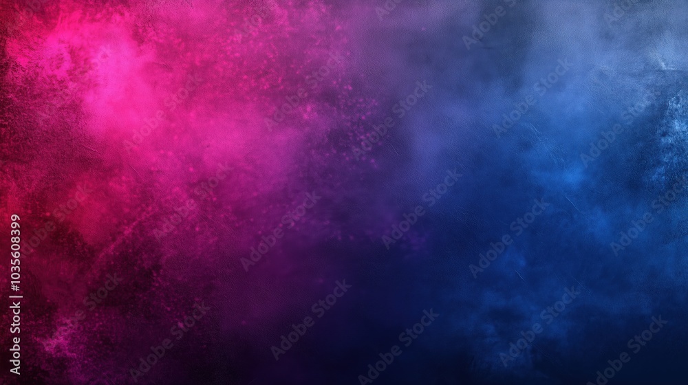 Aufkleber abstract vibrant pink and purple colors with dark blue textured wall background. modern artistic des