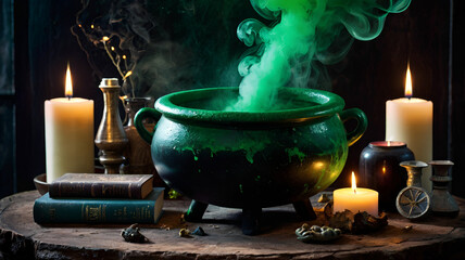 burning candle in a fireplace The terrifying witch trials.