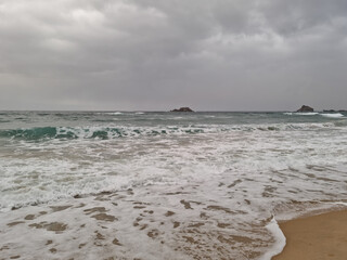 This is Sampo Beach in Gangwon-do, South Korea.