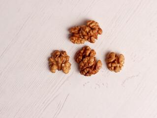 common walnut kernel nutshell snack seed ingredient fruit recipe photo background dessert diet raw