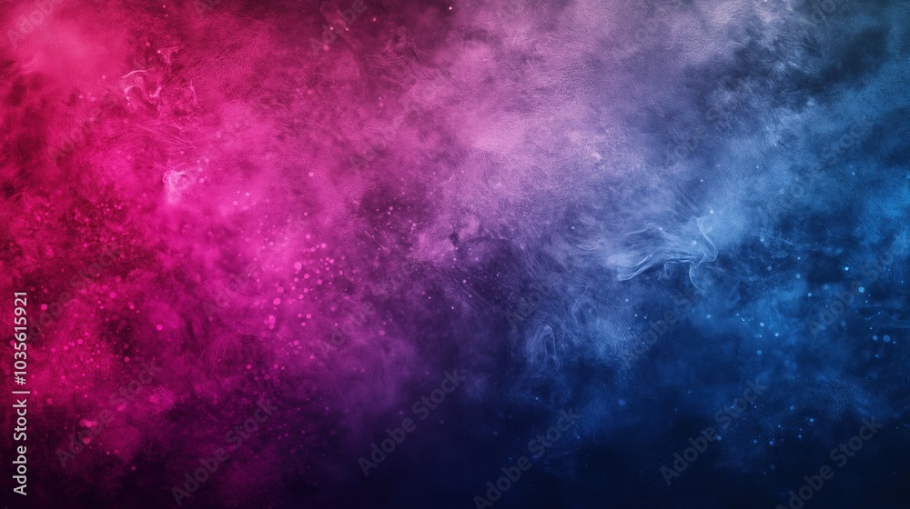 Poster abstract vibrant pink and purple colors with dark blue textured wall background. modern artistic des