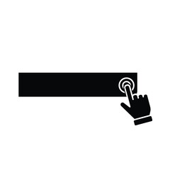 icon hand set. hand cursor. click vector icon. hand click. pointer. simple design style. indicating signs and symbols. vector template design