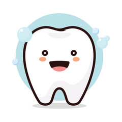 Dental a cartoon tooth cute vecter mascot medicine