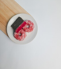 Agar mutiara, pearl agar or pearl pudding and kue lapis or kue lapis pepe. Indonesia traditional...