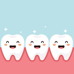 Dental a cartoon tooth cute vecter mascot medicine