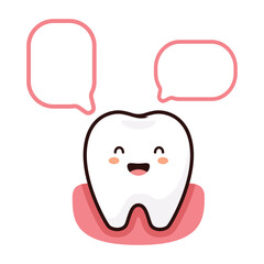 Dental a cartoon tooth cute vecter mascot medicine