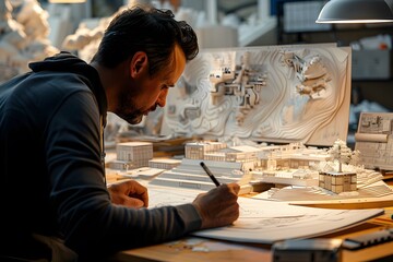 Architect at Work: Crafting Detailed Models and Designs