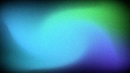 Abstract color gradient grainy background on black background abstract glowing shape poster header cover backdrop design, noise texture banner, copy space