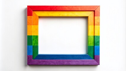 Vibrant LGBT Photo Booth Frame for Celebrating Love and Diversity at Parties