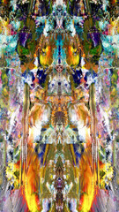 Abstract background art . Ethnic pattern. Mixtures of oil paint. Trendy hand painting canvas. Wall decor and Wall art prints Idea. 3D Texture. Art object