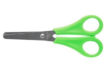 Cutout real used scissor.