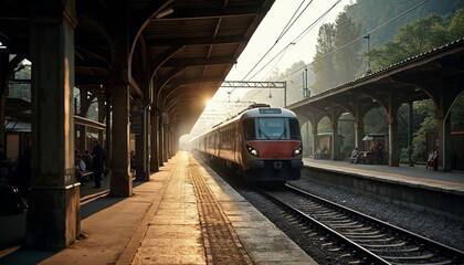 Fototapeta premium train in the station