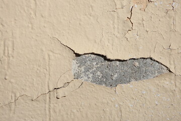 close up of cracked wall texture