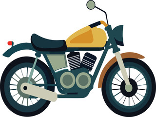 Fototapeta premium vintage scooter illustration