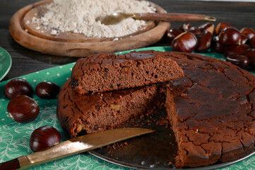 Torta castagnaccio