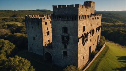A serene archer tower surrounded by lush greenery invites reflection