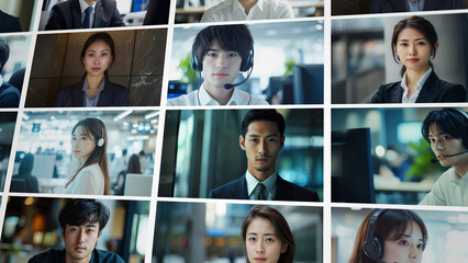 働く男性と女性