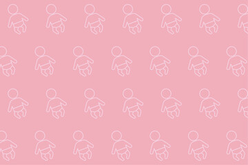 赤ちゃんピクトグラム背景