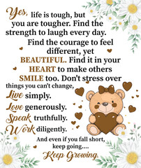 Yes, Life is Tough Blanket Design