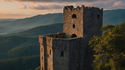 Admire the craftsmanship of the archer tower