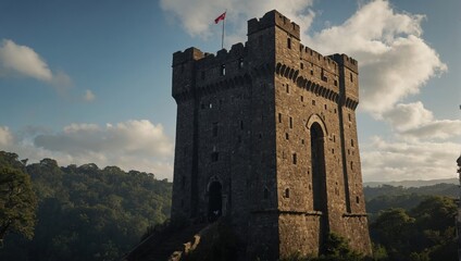 Obraz premium An ancient archer tower filled with legends awaits explorers eager to learn