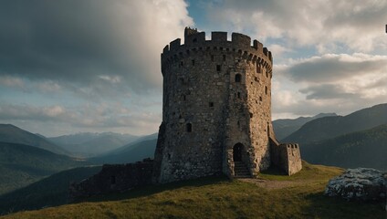 An ancient archer tower offers stunning views of the starry sky
