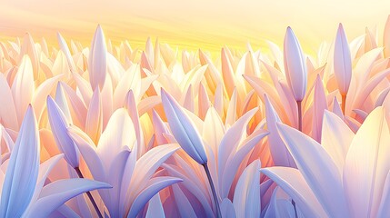Lily Petals in Soft Light: Backlit lily petals, their edges glowing like translucent paper. The softness evokes a sense of purity. 