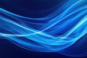 Fototapeta premium Blue Light Streaks. Abstract Background with Illuminating Light and Artistic Glow