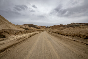 Drive Twenty Mule Team Canyon, Death Valley National Park. Scenes from Star Wars Episode VI: Return of the Jedi, were filmed here.