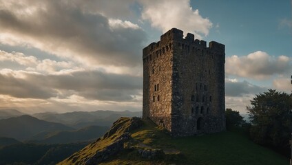 An ancient archer tower with intricate carvings tells stories of a glorious past