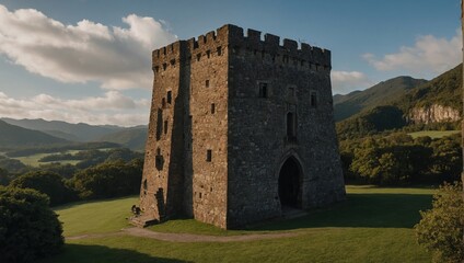 An ancient archer tower with intricate carvings tells the stories of its heroic past