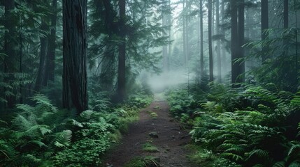 Obraz premium Enchanted Forest Path