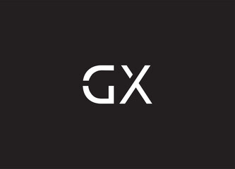 GX letter logo and initial logo design