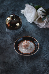 Carrot energy bites on a plate