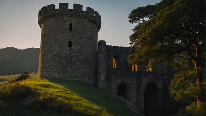 An archer tower with a breathtaking panoramic view