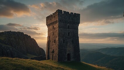 An artist's vision of the archer tower