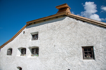 Chalet en alpage, façade